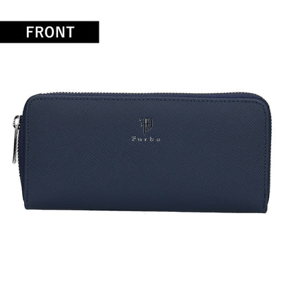 フルボ 長財布 メンズ レディース ブランド Furbo 革 レザーウォレット 小銭入れあり FRB150 ネイビー 財布 FRB150-NV