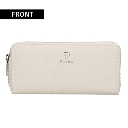 フルボ 長財布 メンズ レディース ブランド Furbo 革 レザーウォレット 小銭入れあり FRB150 ホワイト 財布 FRB150-WH