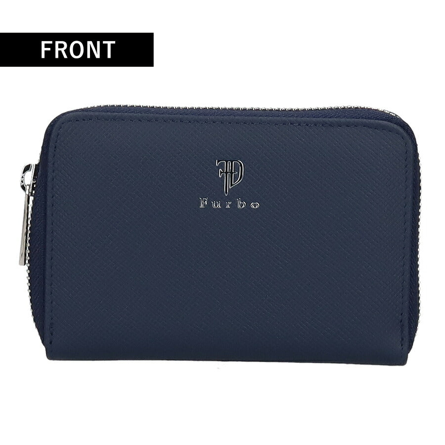 フルボ 二つ折り財布 メンズ レディース ブランド Furbo 革 レザーウォレット 小銭入れあり FRB151 ネイビー 財布 FRB151-NV