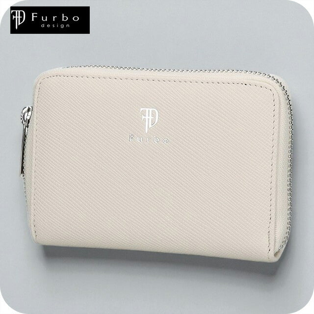 フルボ 二つ折り財布 メンズ レディース ブランド Furbo 革 レザーウォレット 小銭入れあり FRB151 ホワイト 財布 FRB151-WH