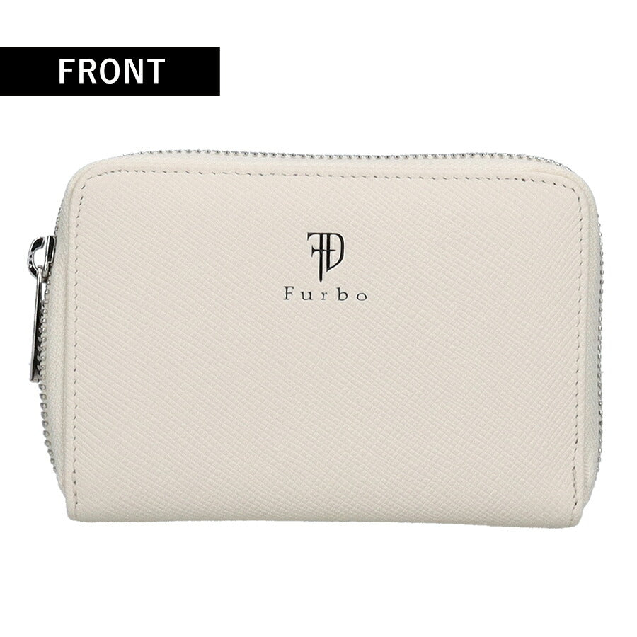 フルボ 二つ折り財布 メンズ レディース ブランド Furbo 革 レザーウォレット 小銭入れあり FRB151 ホワイト 財布 FRB151-WH