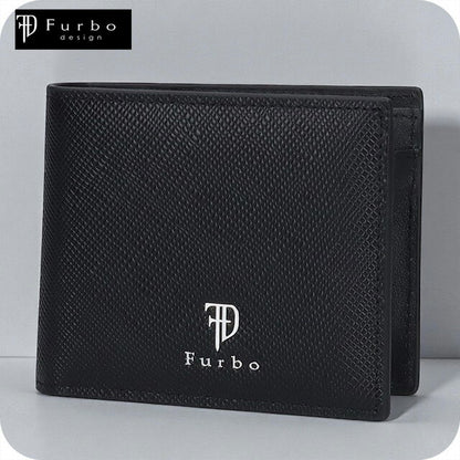 フルボ 二つ折り財布 メンズ レディース ブランド Furbo 革 レザーウォレット 小銭入れあり FRB152 ブラック 財布 FRB152-BK