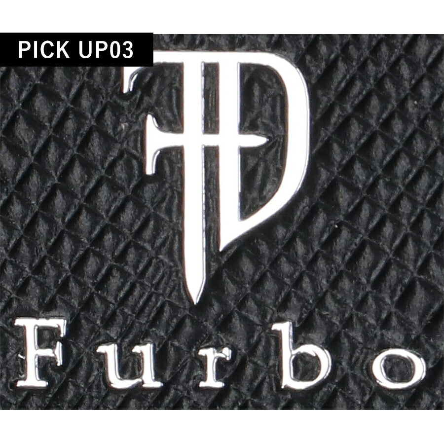 フルボ 二つ折り財布 メンズ レディース ブランド Furbo 革 レザーウォレット 小銭入れあり FRB152 ブラック 財布 FRB152-BK