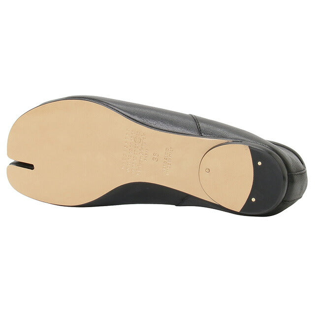 メゾンマルジェラ MAISON MARGIELA S58WZ0042 P3753 T8013 36.5 タビ バレエシューズ 足袋 フラットシューズ 日本サイズ23.5cm ブラック FSMG00014L
