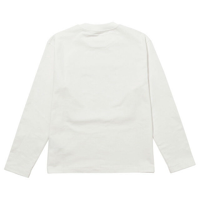 ジルサンダー JIL SANDER J02GC0107 J45047 102 S クルーネック ロングスリーブ ロゴ Tシャツ Sサイズ ホワイト リラックスフィット FTJL00002L