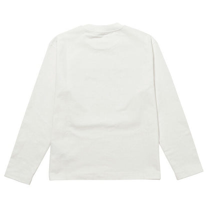 ジルサンダー JIL SANDER J02GC0107 J45047 102 S クルーネック ロングスリーブ ロゴ Tシャツ Sサイズ ホワイト リラックスフィット FTJL00002L