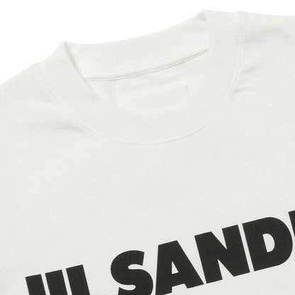 ジルサンダー JIL SANDER J02GC0107 J45047 102 S クルーネック ロングスリーブ ロゴ Tシャツ Sサイズ ホワイト リラックスフィット FTJL00002L