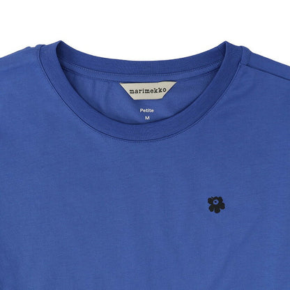 マリメッコ marimekko 091121 590 S ウニッコ ワンポイント クルーネック 半袖 Tシャツ Sサイズ ブルー レディース ユニセックス 記念品 プレゼント ギフト FTMM00442L