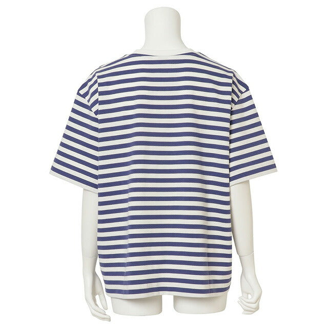 マリメッコ marimekko 091126 845 M ウニッコ ワンポイント ボーダー柄 クルーネック ドロップショルダー 半袖 Tシャツ Mサイズ 記念品 プレゼント ギフト FTMM00443L