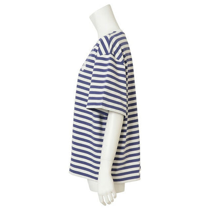 マリメッコ marimekko 091126 845 M ウニッコ ワンポイント ボーダー柄 クルーネック ドロップショルダー 半袖 Tシャツ Mサイズ 記念品 プレゼント ギフト FTMM00443L