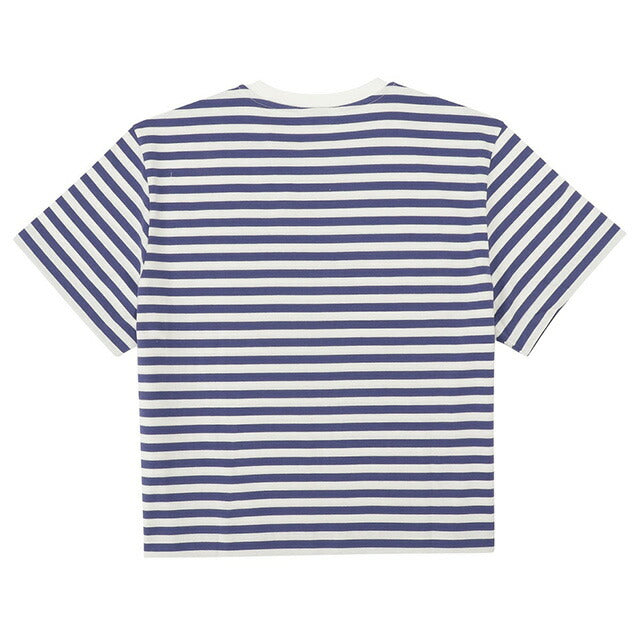 マリメッコ marimekko 091126 845 M ウニッコ ワンポイント ボーダー柄 クルーネック ドロップショルダー 半袖 Tシャツ Mサイズ 記念品 プレゼント ギフト FTMM00443L