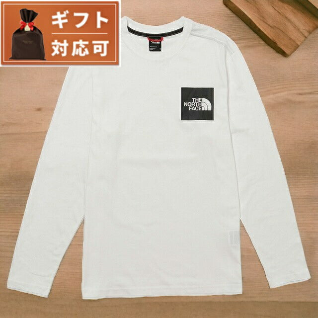 ザ ノースフェイス THE NORTH FACE NF0A37FT FN4 M ロングスリーブ Tシャツ ボックスロゴ Mサイズ ホワイト メンズ レディース FTNF00047M