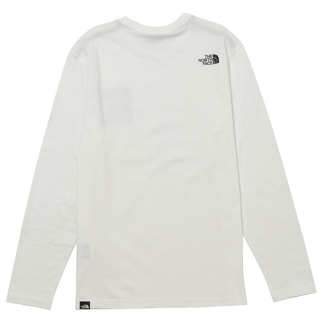 ザ ノースフェイス THE NORTH FACE NF0A37FT FN4 M ロングスリーブ Tシャツ ボックスロゴ Mサイズ ホワイト メンズ レディース FTNF00047M