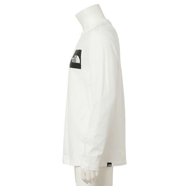 ザ ノースフェイス THE NORTH FACE NF0A37FT FN4 M ロングスリーブ Tシャツ ボックスロゴ Mサイズ ホワイト メンズ レディース FTNF00047M