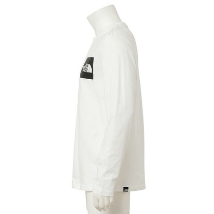 ザ ノースフェイス THE NORTH FACE NF0A37FT FN4 M ロングスリーブ Tシャツ ボックスロゴ Mサイズ ホワイト メンズ レディース FTNF00047M