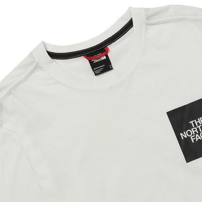 ザ ノースフェイス THE NORTH FACE NF0A37FT FN4 L ロングスリーブ ファイン Tシャツ ボックスロゴ Lサイズ ホワイト FTNF00048M