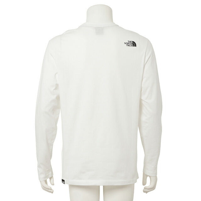 ザ ノースフェイス THE NORTH FACE NF0A37FT FN4 L ロングスリーブ ファイン Tシャツ ボックスロゴ Lサイズ ホワイト FTNF00048M