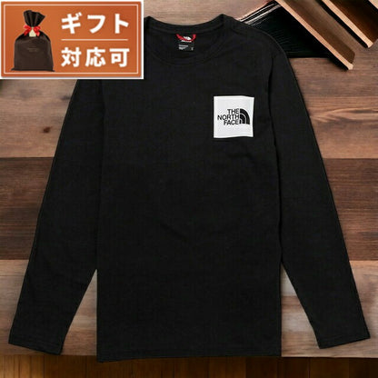 ザ ノースフェイス THE NORTH FACE NF0A37FT JK3 M ロングスリーブ ファイン Tシャツ ボックスロゴ Mサイズ ブラック FTNF00049M