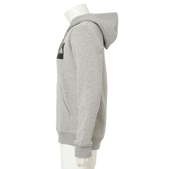 ザ ノースフェイス THE NORTH FACE NF0A5ICX DYX M ファイン フーディ プルオーバー パーカー 裏起毛 ボックスロゴ Mサイズ ライトグレー FTNF00051M