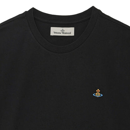 ヴィヴィアンウエストウッド Vivienne Westwood 3G010013 J001M N401 M オーブ刺繍 クルーネック 半袖 Tシャツ Mサイズ ブラック FTVV00032M