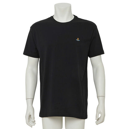 ヴィヴィアンウエストウッド Vivienne Westwood 3G010013 J001M N401 M オーブ刺繍 クルーネック 半袖 Tシャツ Mサイズ ブラック FTVV00032M
