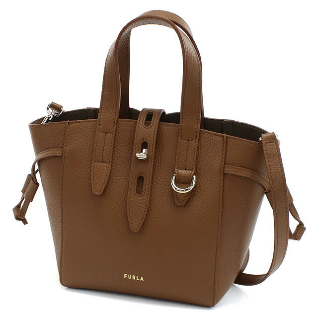 極美品 FURLA ハンドバッグ オールレザー リボン ブラック レディース フルラ Furla M パイパー ショルダーバッグ レザー ブラック