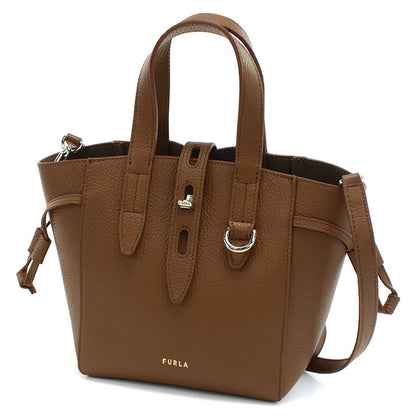 フルラ ハンドバッグ レディース ブランド FURLA FURLA NET レザー ブルガリア BASRFUA COGNAC ブラウン系 バッグ FURBASRFUA011