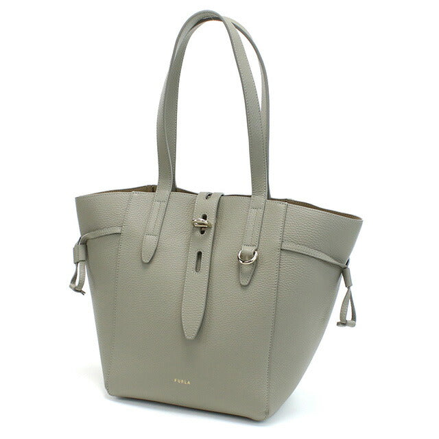 美品✨ フルラ ターンロック　ネット　グレージュ　レザー　トートバッグ フルラ トートバッグ レディース ブランド FURLA FURLA NET