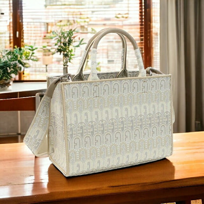 フルラ トートバッグ レディース ポリエステル コットン ビスコース レザー WB00299 TONI NATURALI ベージュ系 バッグ FURWB00299081