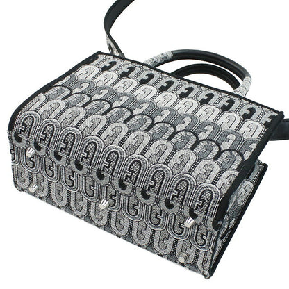 フルラ トートバッグ レディース ブランド FURLA FURLA OPPORTUNITY WB00352 TONI GRIGIO ブラック グレー系 バッグ FURWB00352041