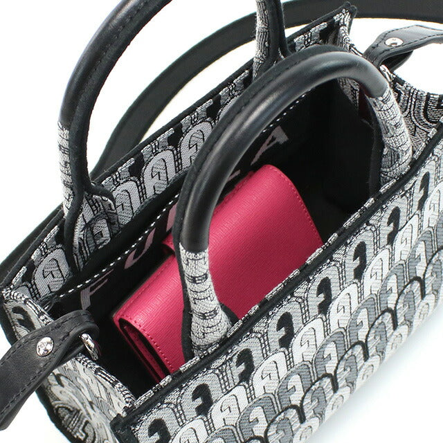フルラ トートバッグ レディース ブランド FURLA FURLA OPPORTUNITY WB00352 TONI GRIGIO ブラック グレー系 バッグ FURWB00352041