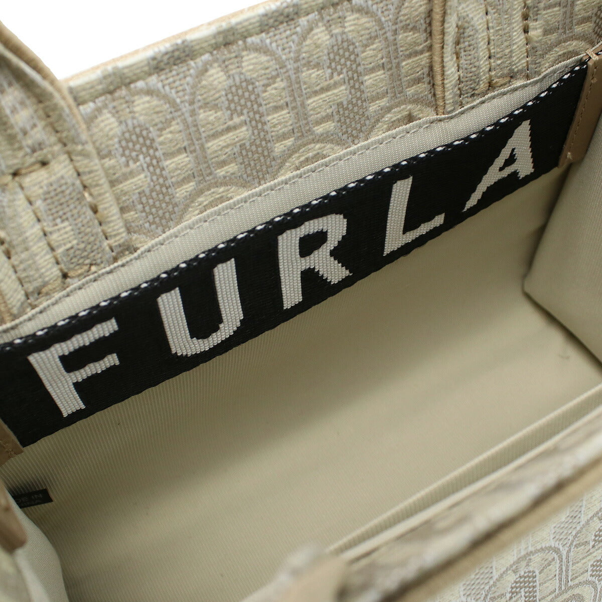 フルラ トートバッグ レディース ポリエステル コットン ビスコース レザー WB00352 TONI NATURALI ベージュ系 バッグ FURWB00352051