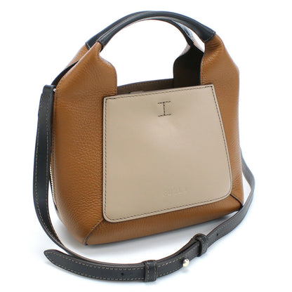 フルラ ハンドバッグ レディース レザー ブルガリア WB00583 GREIGE+COGNAC+NERO ブラウン系 バッグ FURWB00583011