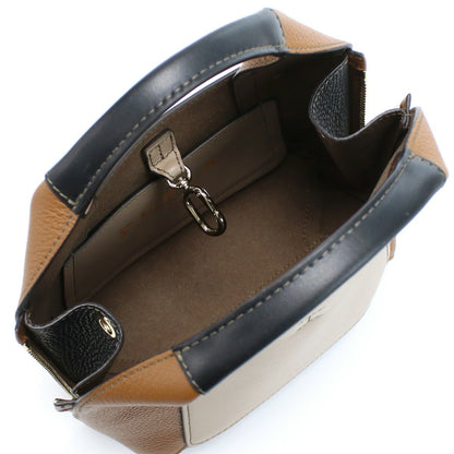フルラ ハンドバッグ レディース レザー ブルガリア WB00583 GREIGE+COGNAC+NERO ブラウン系 バッグ FURWB00583011