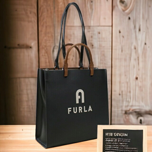 フルラ トートバッグ レディース レザー WB00728 NERO+PERLA ブラック バッグ FURWB00728011