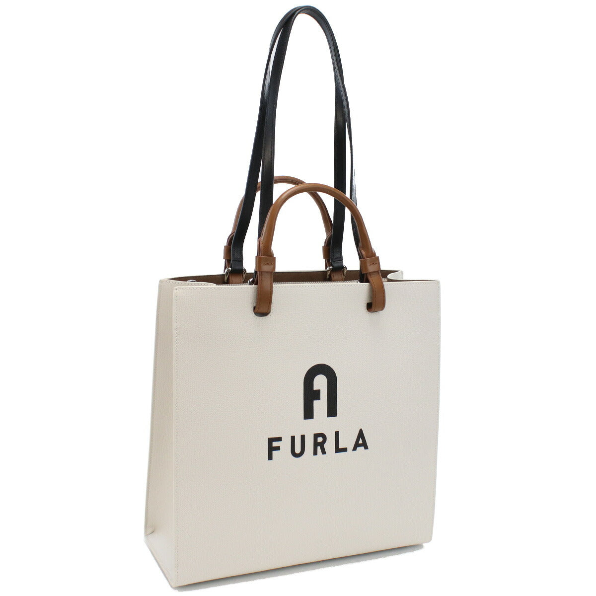 フルラ トートバッグ レディース レザー WB00728 MARSHMALLOW+NERO ホワイト系 バッグ FURWB00728021