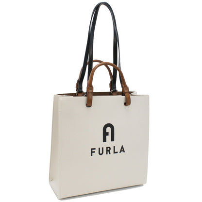 フルラ トートバッグ レディース レザー WB00728 MARSHMALLOW+NERO ホワイト系 バッグ FURWB00728021