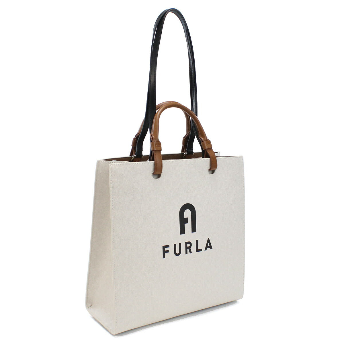 フルラ トートバッグ レディース レザー WB00728 MARSHMALLOW+NERO ホワイト系 バッグ FURWB00728021