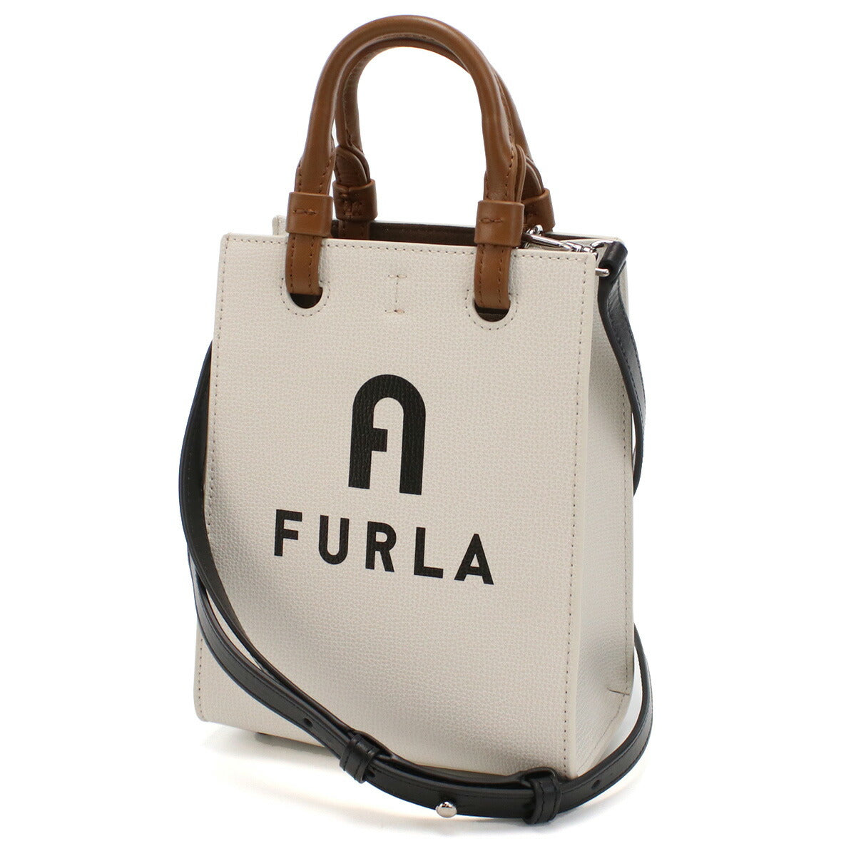 フルラ ハンドバッグ レディース レザー WB00729 MARSHMALLOW+NERO ホワイト系 バッグ FURWB00729021