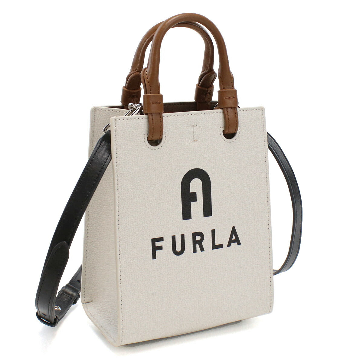 フルラ ハンドバッグ レディース レザー WB00729 MARSHMALLOW+NERO ホワイト系 バッグ FURWB00729021