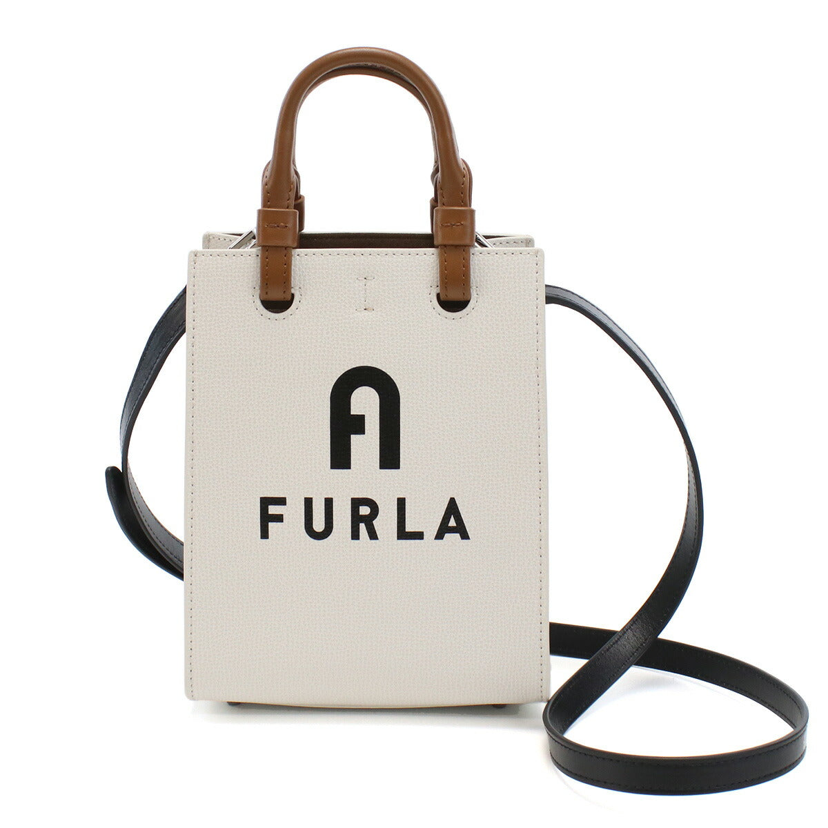 フルラ ハンドバッグ レディース レザー WB00729 MARSHMALLOW+NERO ホワイト系 バッグ FURWB00729021