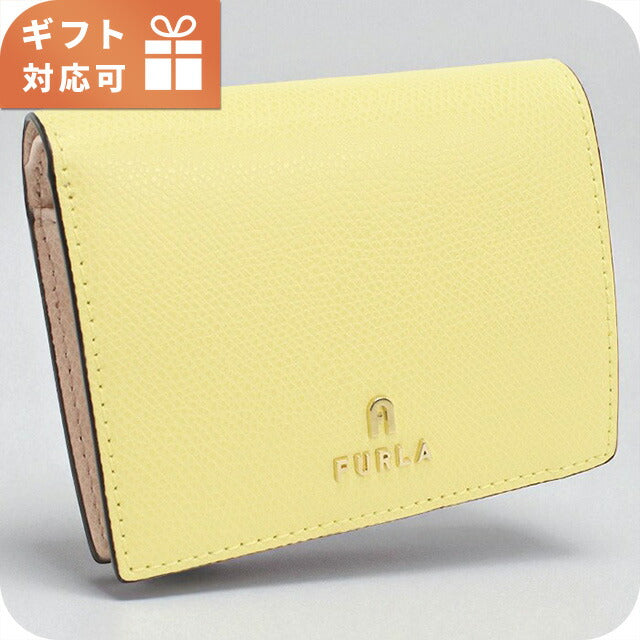 フルラ 二折財布小銭入付き レディース ブランド FURLA FURLA CAMELIA レザー WP00304 イエロー 財布 FURWP00304161