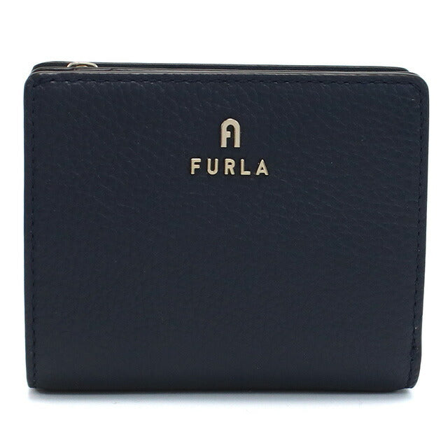 国内発送！訳あり特価！ネイビーラウンドZIPミニ財布★FURLA フルラ 二折財布小銭入付き レディース ブランド FURLA FURLA