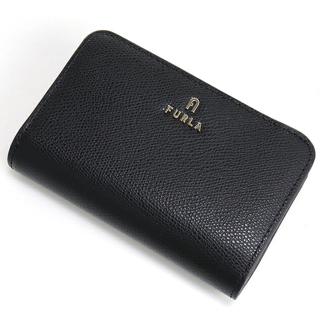 フルラ 二つ折り財布 二折財布小銭入付き 二つ折り財布 二折財布 コンパクト レディース ブランド FURLA FURLA CAMELIA レザー WP00314 ブラック FURWP00314011