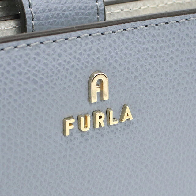 フルラ 二つ折り財布 二折財布小銭入付き 二つ折り財布 二折財布 コンパクト レディース ブランド FURLA FURLA CAMELIA レザー WP00314 ブルー FURWP00314301