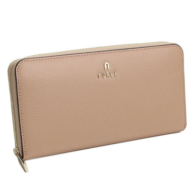 フルラ 長財布ラウンドファスナー レディース ブランド FURLA FURLA CAMELIA レザー WP00322 CAMEO+BALLERINA ベージュ系 財布 FURWP00322061