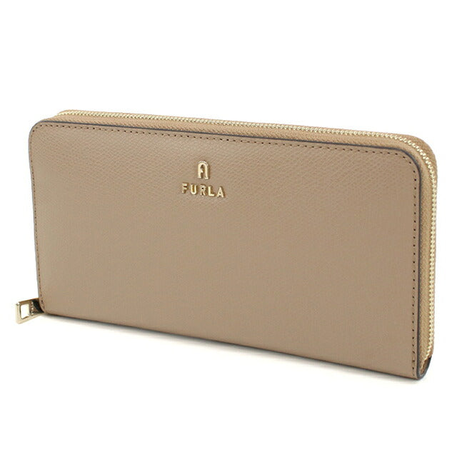 フルラ 長財布ラウンドファスナー レディース ブランド FURLA FURLA CAMELIA レザー WP00322 ベージュ FURWP00322111