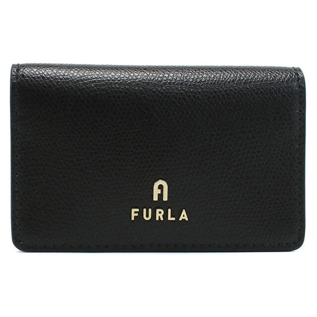 新品FURLA 名刺入れ 黒 レザー 新品未使用】FURLA フルラ ブラック 黒 名刺入れ レザー カード