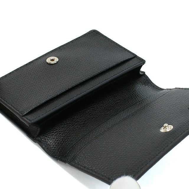 新品FURLA 名刺入れ 黒 レザー 新品未使用】FURLA フルラ ブラック 黒 名刺入れ レザー カード