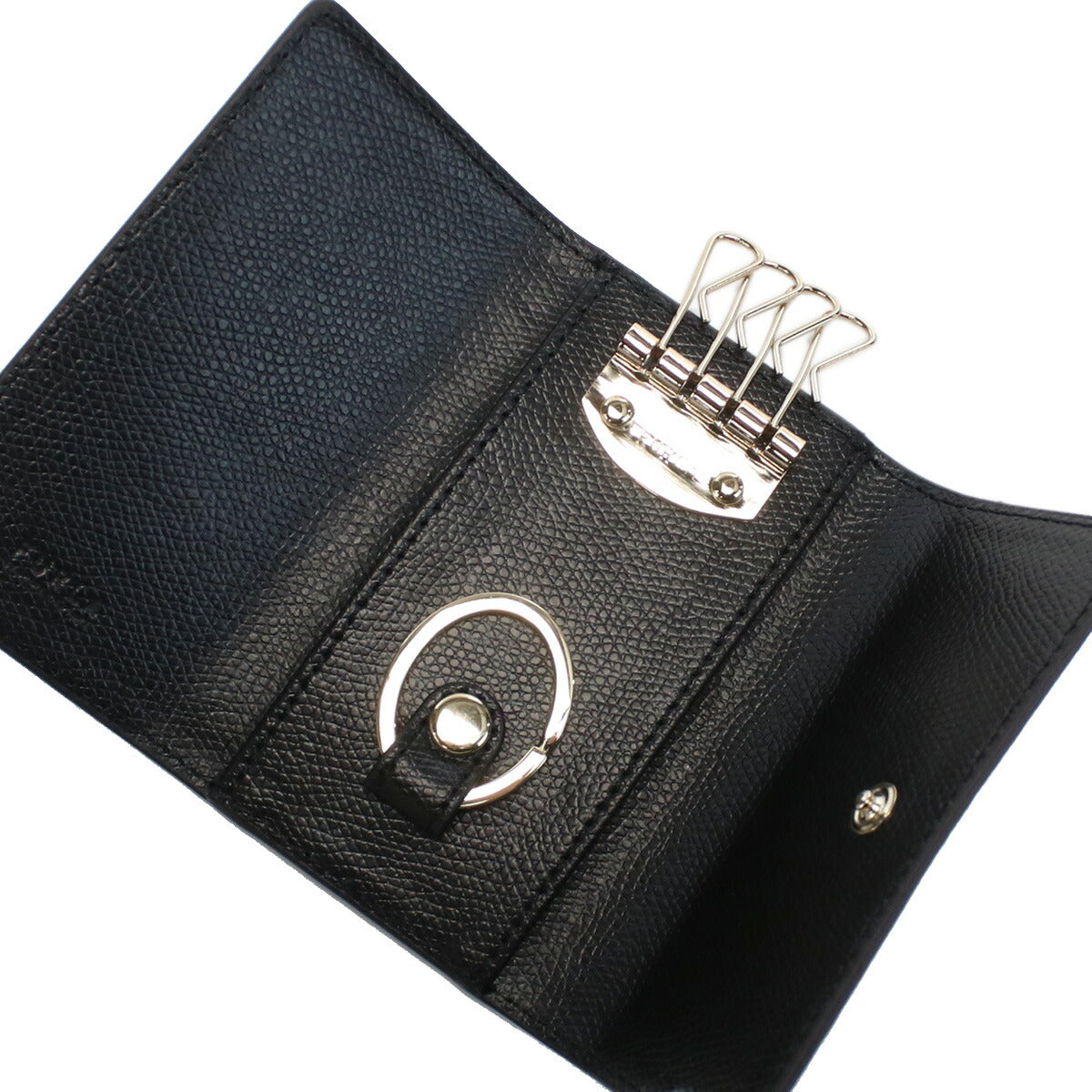 FURLA 黒 レザー キーケース FURLA フルラ キーケース レザー クラシック キーフック